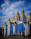 St. Michaels Cathedral in Kiev, Ukraine in late afternoon light Royalty Free Stock Photo